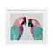 Stupell Industries Exotic Pastel Macaws Black Framed Print Under Glass, design by Sisi and Seb